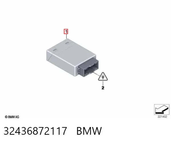 Sterownik kierownicy 32436872117 BMW
