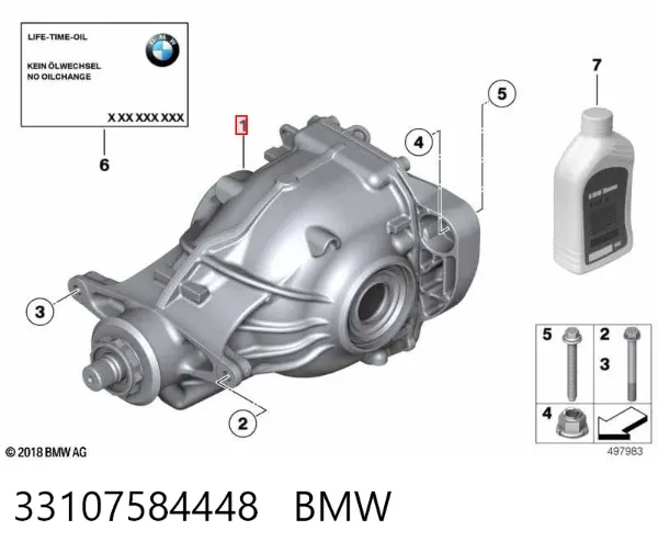 Reduktor mostu tylnego BMW 5 F10