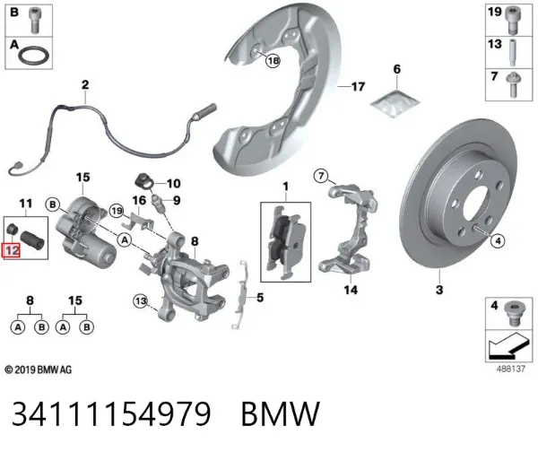 Zestaw naprawczy głównego cylindra hamulcowego BMW 1 E81
