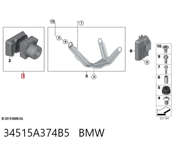 Sterownik ABS  hydrauliczny Mini COUNTRYMAN F60