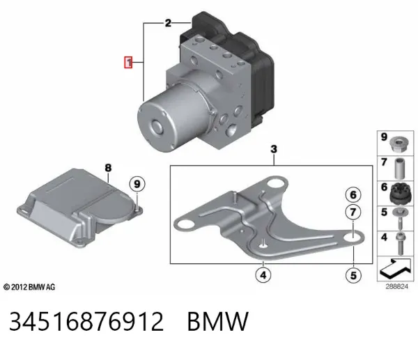 Sterownik ABS  hydrauliczny BMW 5 F10