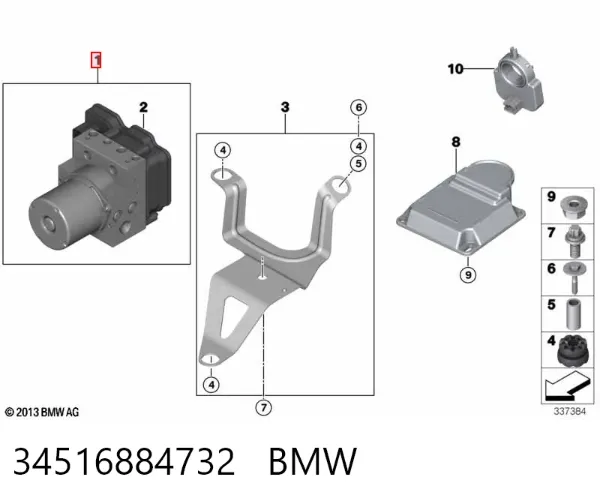 Sterownik ABS  hydrauliczny BMW X5 F15, F85