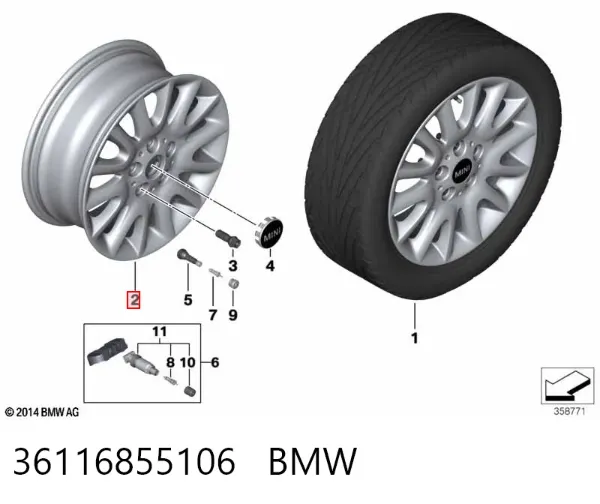  36116855106 BMW