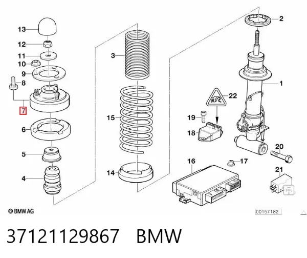 Poduszka amortyzatora tylnego 37121129867 BMW
