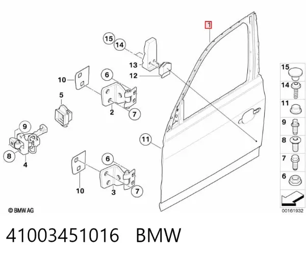 Drzwi przednie prawe BMW X3 E83