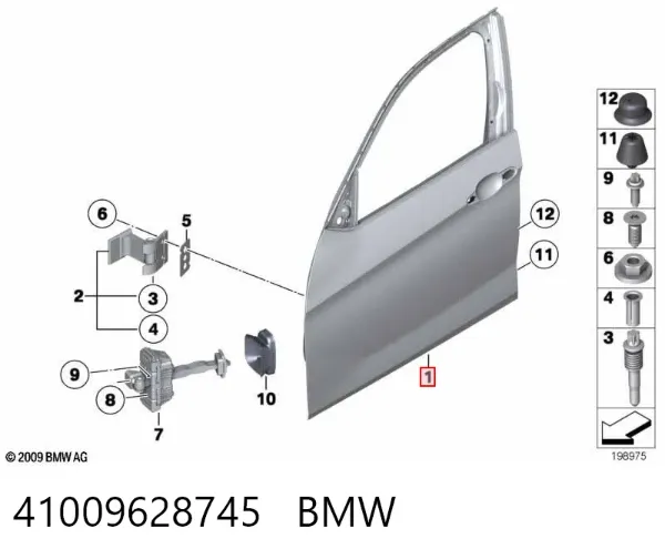 Drzwi przednie lewe Mercedes A W177