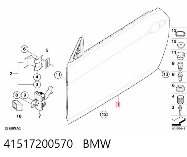Drzwi przednie prawe BMW 3 E92