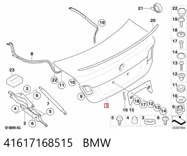Klapa bagażnika BMW 3 E92