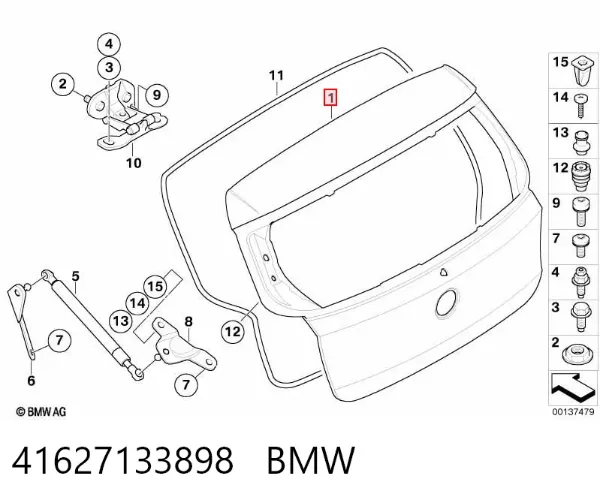 Drzwi tylne (bagażnika 3/5) BMW 1 E81