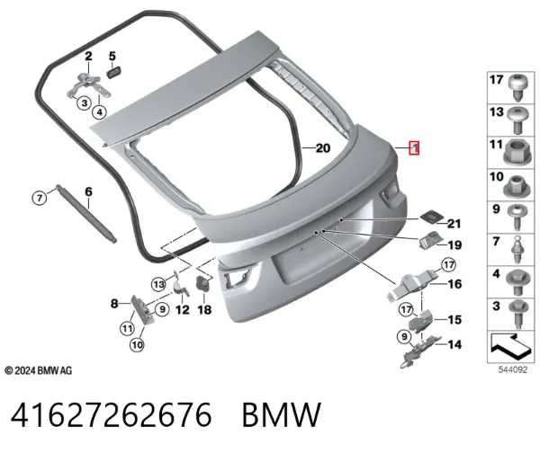 Drzwi tylne (bagażnika 3/5) BMW X6 E71