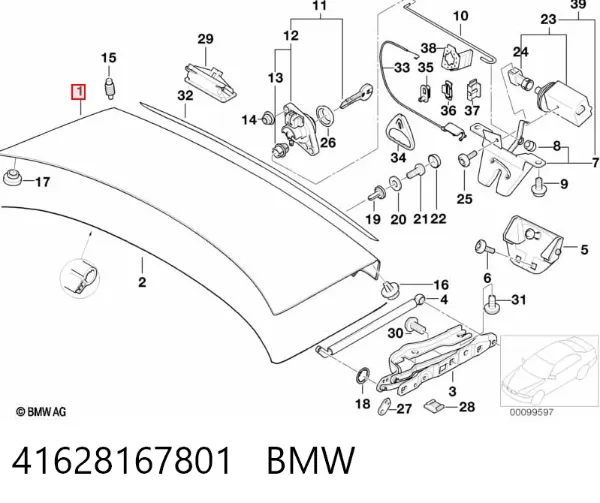 Klapa bagażnika BMW 5 E39