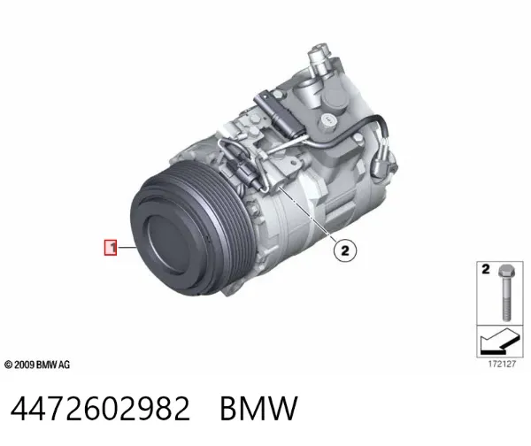 Sprężarka klimatyzacji 4472602982 BMW