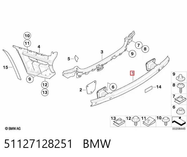 Wzmocnienie zderzaka tylnego BMW 3 E92