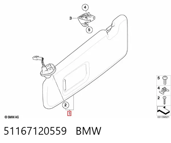 Osłona przeciwsłoneczna BMW 1 E81