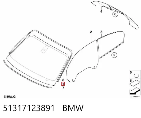 Szyba przednia BMW 1 E81