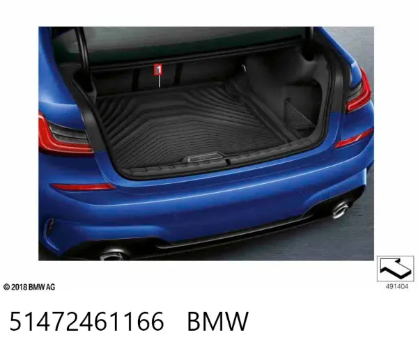 Dywanik bagażnika 51472461166 BMW