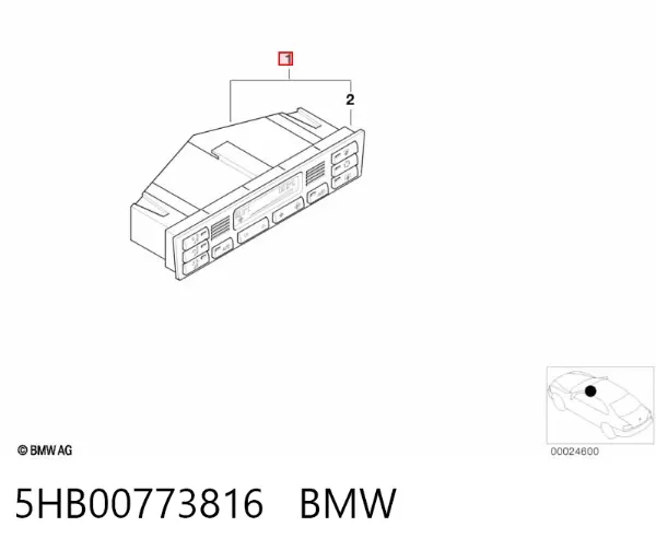 Sterownik trybów ogrzewania/klimatyzacji BMW 3 E46