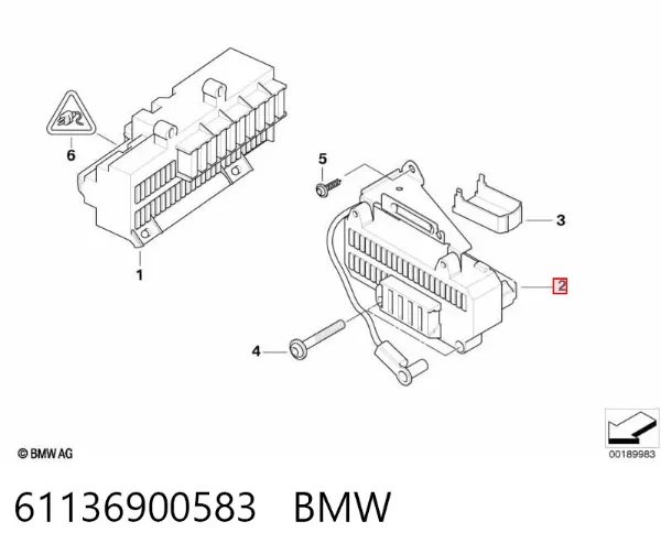 Skrzynka bezpieczników BMW 7 E65, E66, E67