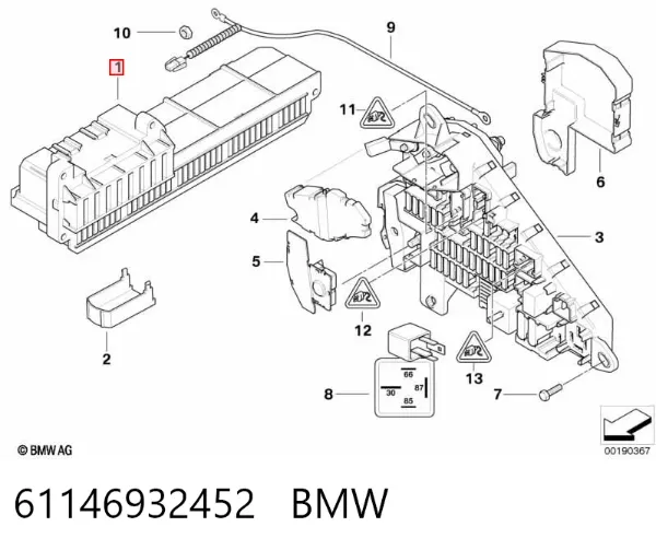 Skrzynka bezpieczników BMW 5 E60
