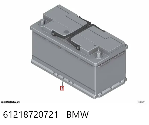 Bateria (akumulator) 61218720721 BMW