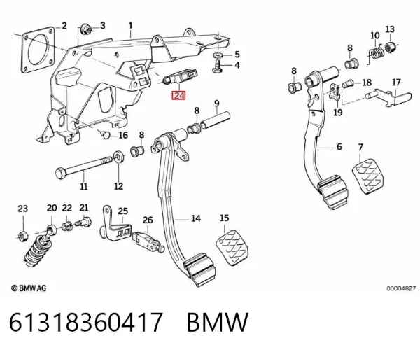 Czujnik włącznika świała stop 61318360417 BMW