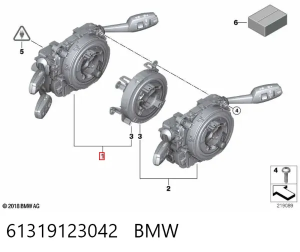 Przełącznik zespolony, w komplecie BMW 1 E81