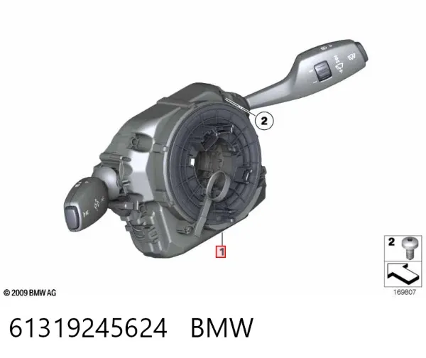 Przełącznik zespolony, w komplecie 61319245624 BMW