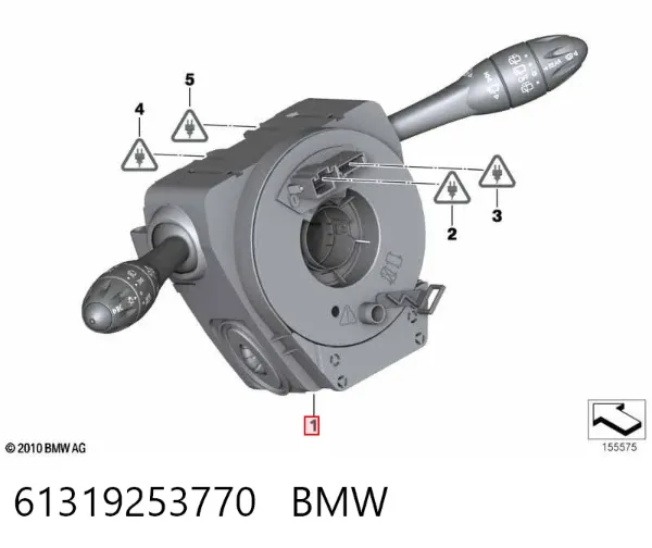 Przełącznik zespolony, w komplecie 61319253770 BMW
