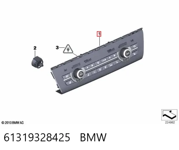 Sterownik trybów ogrzewania/klimatyzacji BMW 5 F10