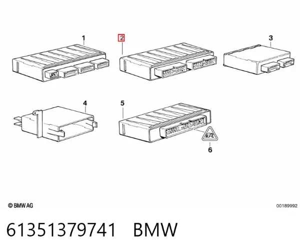 Sterownik oświetlenia 61351379741 BMW
