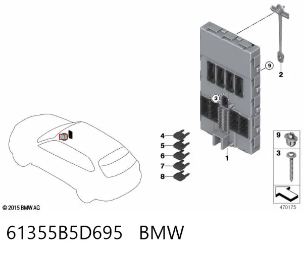 Blok komfortu BMW X5 F15, F85
