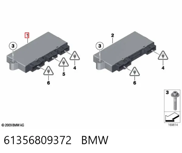 Blok komfortu 61356809372 BMW
