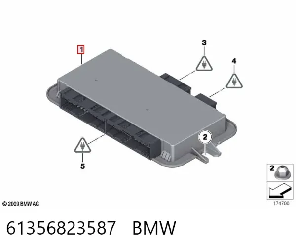 Blok komfortu 61356823587 BMW