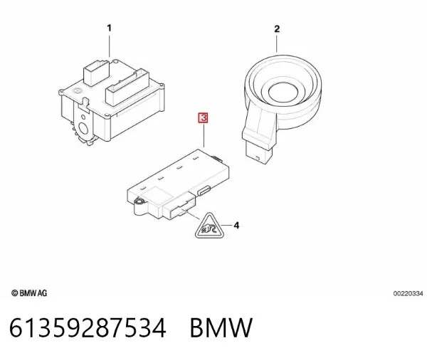 Blok komfortu 61359287534 BMW