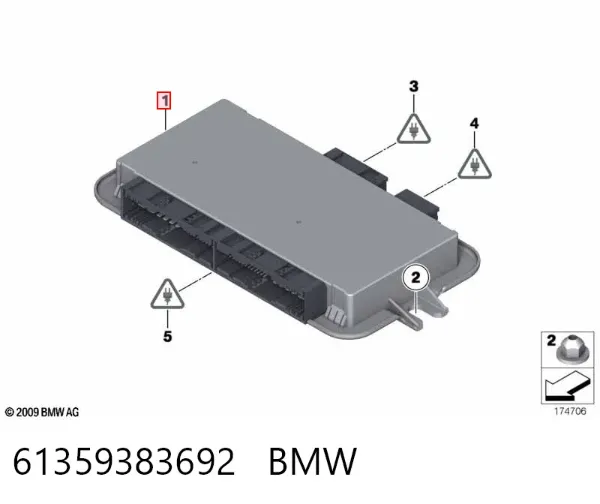 Blok komfortu 61359383692 BMW