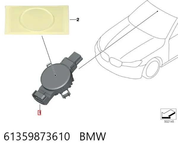 Czujnik deszczu 61359873610 BMW