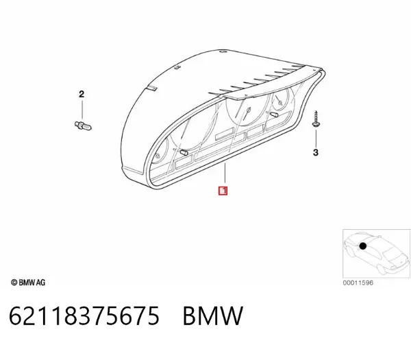 Deska rozdzielcza 62118375675 BMW