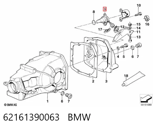 Czujnik prędkości BMW 5 E34