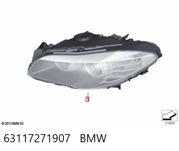 Reflektor lewy 63117271907 BMW