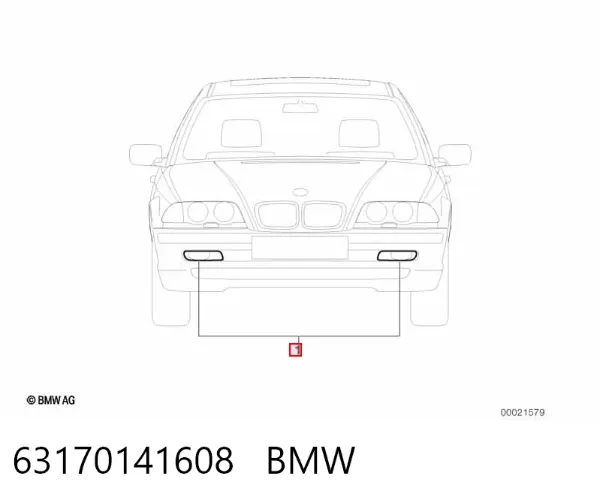 Lampa przeciwmgielna lewa/prawa 63170141608 BMW