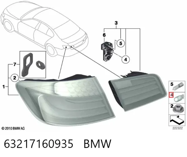 Żarówka 63217160935 BMW