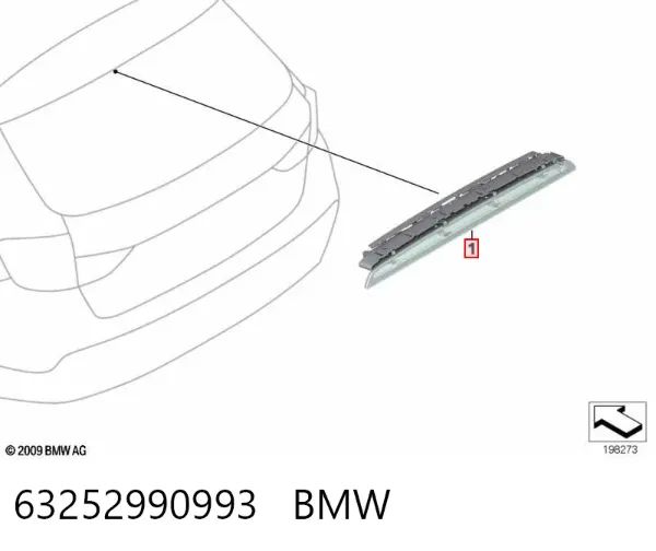 Lampa stop tylna dodatkowa BMW X1 E84