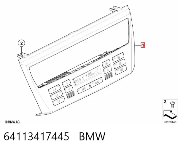 Sterownik trybów ogrzewania/klimatyzacji BMW X3 E83
