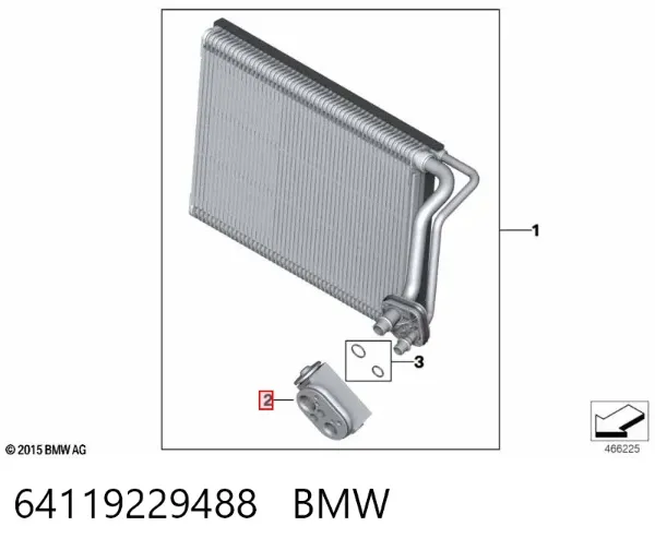 Zawór termostatyczny klimatyzacji 64119229488 BMW