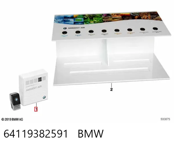 Odświeżacz na desce rozdzielczej 64119382591 BMW