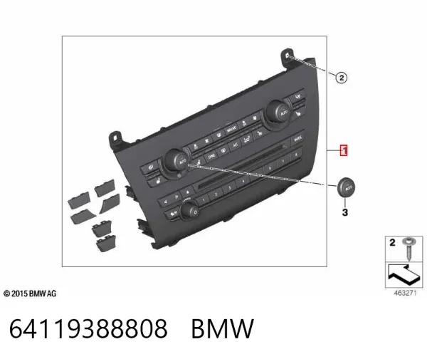 Sterownik trybów ogrzewania/klimatyzacji BMW X5 F15, F85