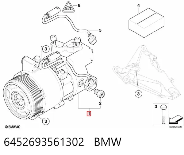 Sprężarka klimatyzacji 6452693561302 BMW