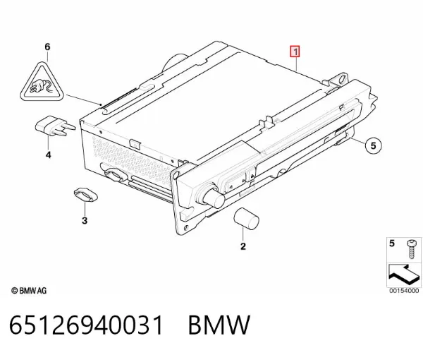 Radioodtwarzacz (radio AM/FM) BMW 5 E61