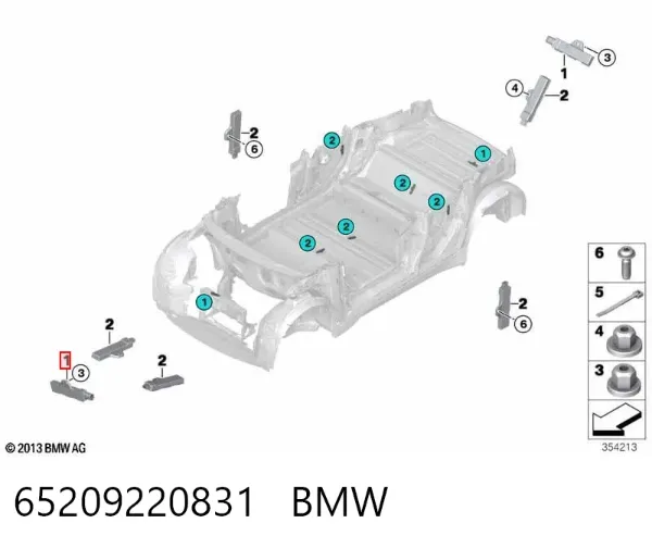 Antena 65209220831 BMW