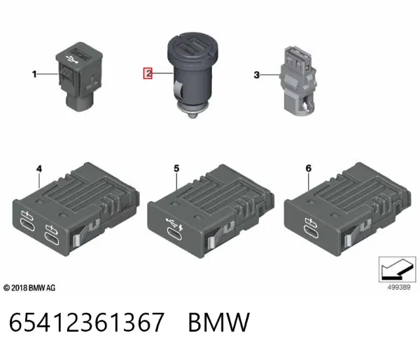 65412361367 BMW